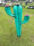 Cactus Metal Yard Art