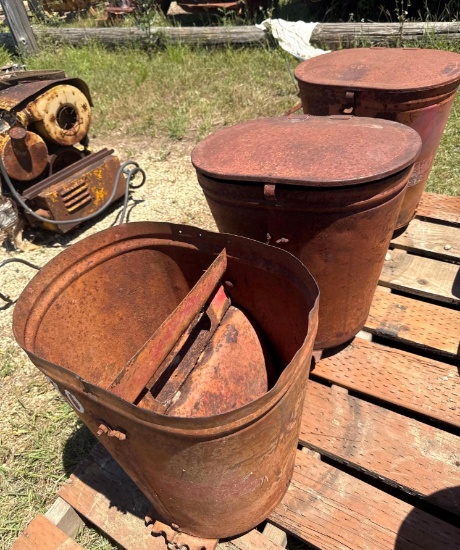 Lot of 3 Massey Ferguson Seed Boxes