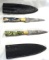 2 Custom Damascus Knives Made by MHS Cutlery