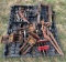 Pallet of Misc. Boomers, Wretches, Trailer Mover, Vices, etc.