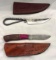 2 Custom Damascus Knives Made by MHS Cutlery