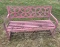 Pink Butterfly Bench