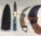 2 Custom Damascus Knives by MHS Cutlery
