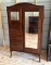 Antique Chifferobe Cabinet with Full Length Mirror