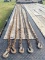 5 - Log Chains: 2 have Hooks on Both Ends and 3 have Hook on One End - 20 foot long
