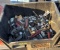 Black Tub of Misc. Tools: Pliers, Sockets, Screwdrivers, etc.