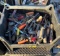 Tote of Misc. Tools: Wrenches, Screwdrivers, etc.