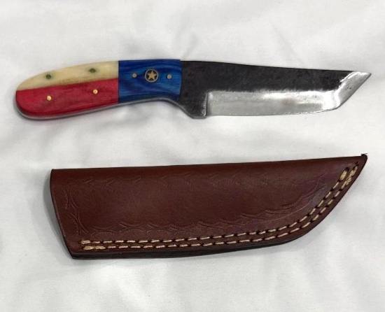 Custom Damascus Knife Made by MHS Cutlery