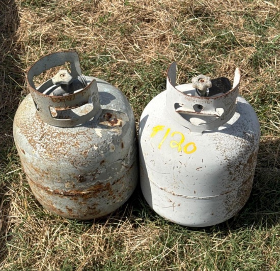 Lot of 2 Propane Bottles