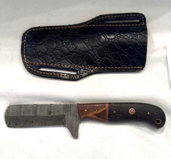 Custom Damascus Knife Made by MHS Cutlery