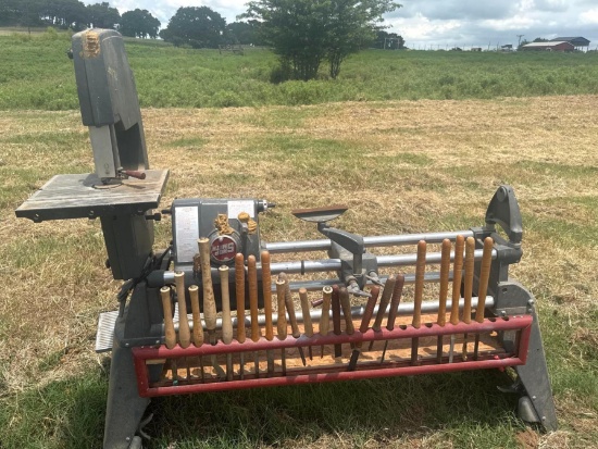 Shop Smith Bandsaw and Wood Lathe - Per the owner, it works