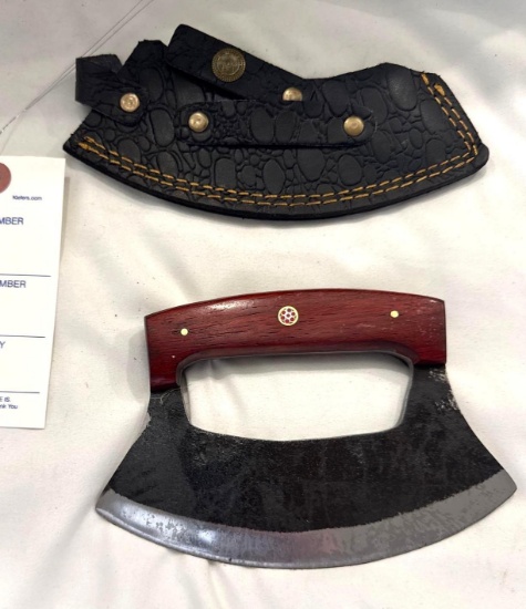 Custom Damascus Knife / Chopper Made by MHS Cutlery