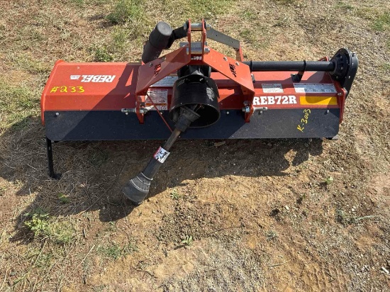 3-point Rhino Rebel 72R Rotary Tiller - Used only 5 Times - Like New