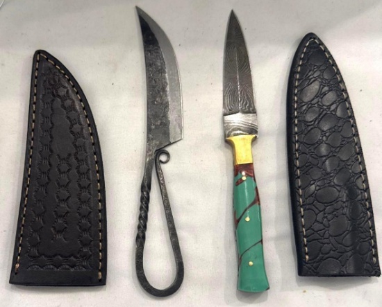 2 Custom Knives by MHS Cutlery