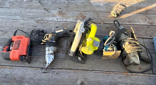 Blue Tub of Misc. Power Tools