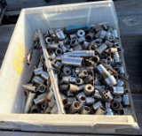 Plastic Tote of Misc. Sockets