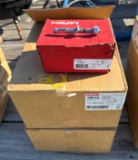 2 Cases of Hilti 1/2 inch x 4 1/2 inch Concrete Anchors - 160 anchors per case