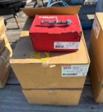 2 Cases of Hilti 1/2 inch x 4 1/2 inch Concrete Anchors - 160 anchors per case