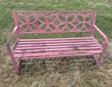 Pink Butterfly Bench