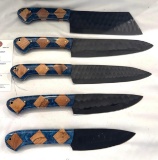 Set of 5 Custom Kitchen Knives by MHS cutlery