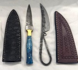 2 Custom Knives by MHS Cutlery