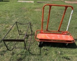 Warehouse Cart and Barrel Stand