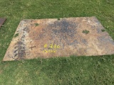 Piece of 1 inch of Road Plate - 5 foot x 8 foot