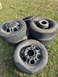 Set of 6 Tires and Wheels - BF Goodrich 265/70R17