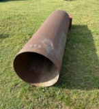Steel Pipe: 29 inches ID 9 foot long with Fire Box - Would make a great smoker