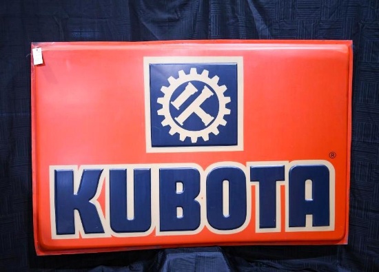 Kubota Heavy-Duty Plastic Advertising Sign - Large Format (72" x 48")