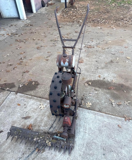 Suburbanite Walk-Behind Tractor with Sickle Bar Cutter