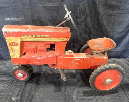 Vintage Farmall 560 Pedal Tractor (1950s - 1960 Era)