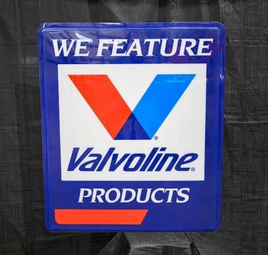 We Feature Valvoline Large Advertising Sign - 34.5" x 40"