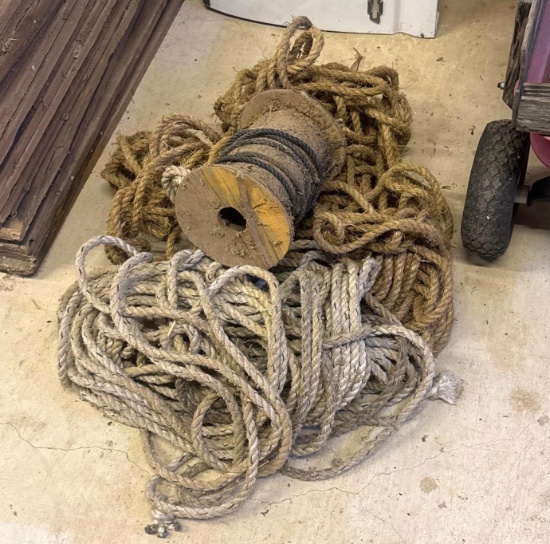 Lot of 3 Ropes | Heavy Construction Equipment Light Equipment & Support ...