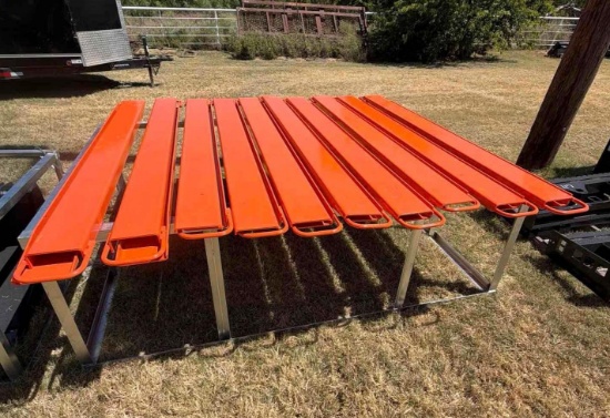 Set of 6 Ft. Heavy-Duty Pallet Fork Extensions - New