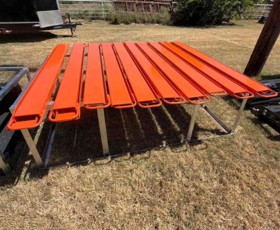 Set of 6 Ft. Heavy-Duty Pallet Fork Extensions - New