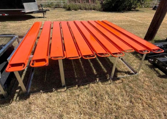 Set of 6 Ft. Heavy-Duty Pallet Fork Extensions - New