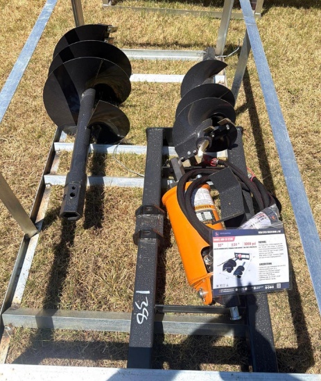 Wolverine Skid Steer Hydraulic Auger Drive - 12 in. & 18 in. Auger Bits - Model ADB-13-1218R - New