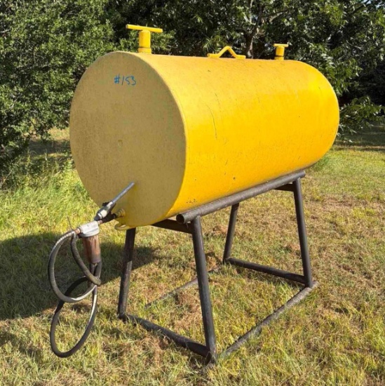 Gravity Flow Fuel Tank with Steel Stand