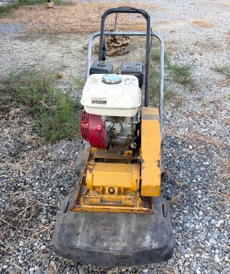 Vibratory Plate Compactor with Honda 5.5 HP Engine & Transport Cart