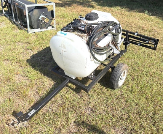 Utility Boom Sprayer on Towable Cart