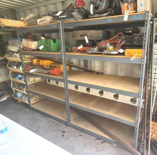 (2) Heavy-Duty Steel Shelving Units - 4 ft. x 2 ft. x 6 ft. - 2X MONEY
