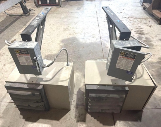 (2) Electric Shop Heaters - 208V - 2X MONEY