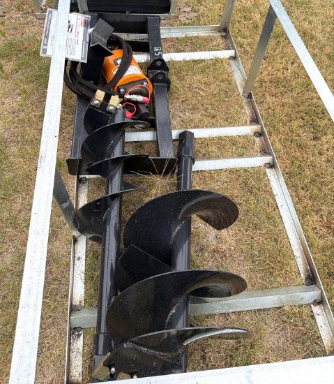 Wolverine Skid Steer Auger Drive with Auger Bits - Model ADB-13-1218R - New
