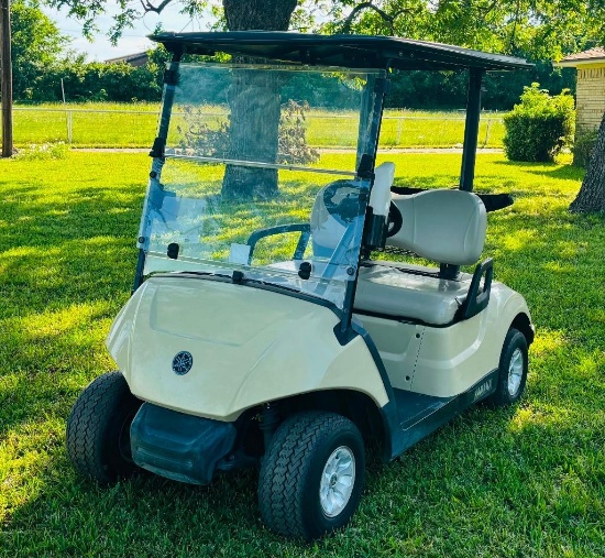 2021 Yamaha Electric Golf Cart With Trojan Batteries and Charger - Runs & Drives