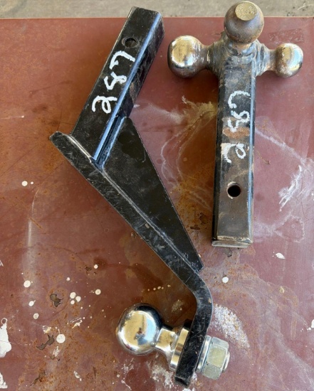 Lot of (2) Receiver Hitch Ball Mounts