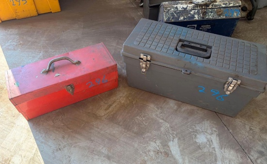 Lot of (2) Tool Boxes with Assorted Hand Tools, Sockets & Contents