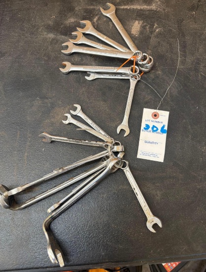 Lot of (2) Combination Wrench Sets - Craftsman, SK & Other American-Made Brands