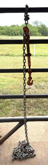 Log Chain with Ratchet Load Binder