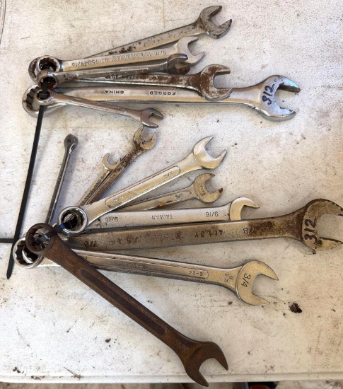 Lot of (2) Assorted Combination Wrench Sets - American & Import